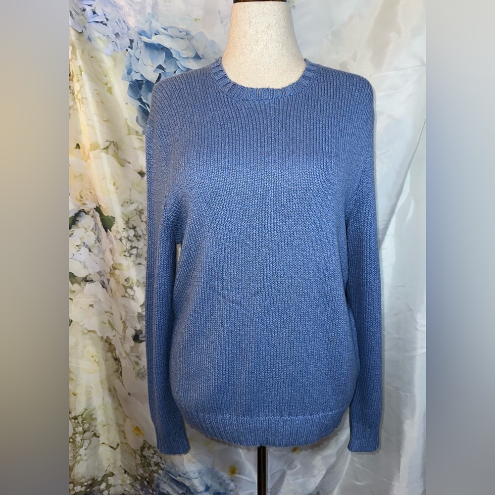 Polo Golf Ralph Lauren Light Blue Knit Crew Neck Sweater
